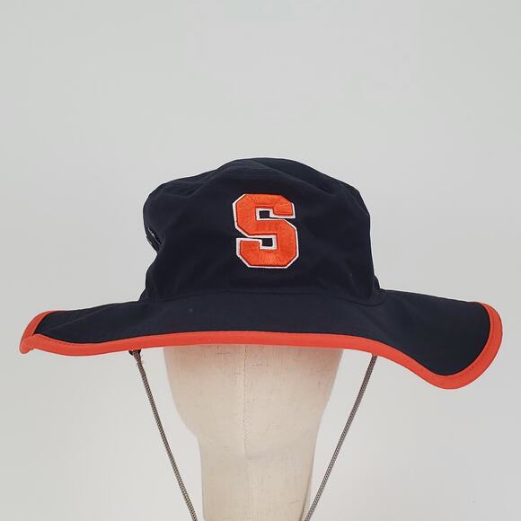 New Era Syracuse Orangemen Boonie Bucket Sun Hat with Chin Strap Adult OSFM - Picture 1 of 11